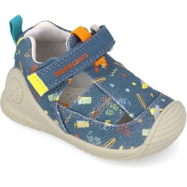 Sandalias para bebé Biomecanics 252179 Estampado Biogateo PETROL_A556