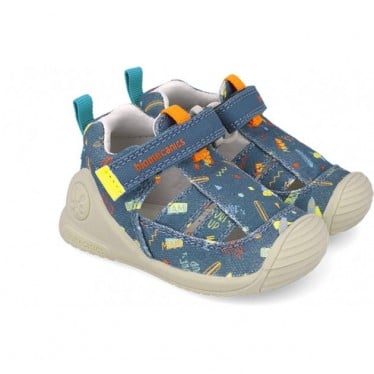 Sandalias para bebé Biomecanics 252179 Estampado Biogateo PETROL_A556