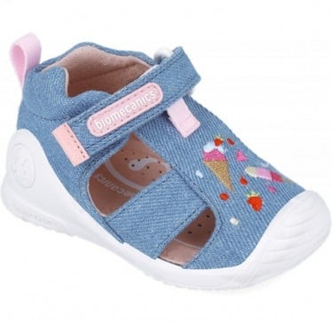 Sandalias para niña Primeros pasos Biomecanics 252183 Helado INDIGO_A631