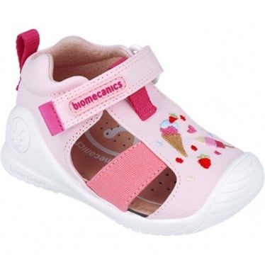 Sandalias para niña Primeros pasos Biomecanics 252183 Helado ROSA_B032