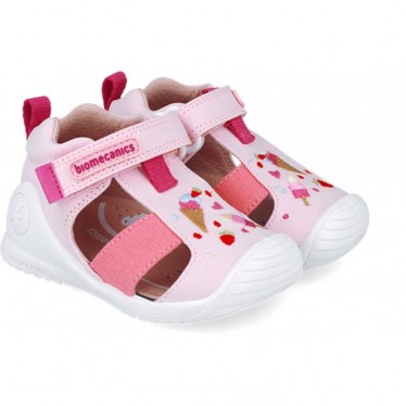 Sandalias para niña Primeros pasos Biomecanics 252183 Helado ROSA_B032