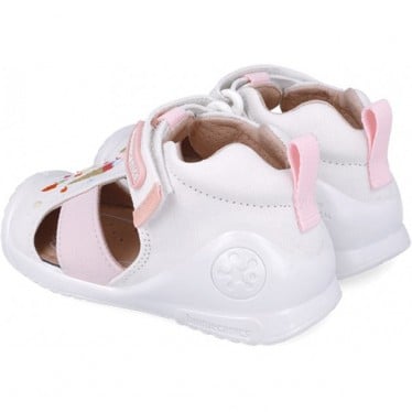 Sandalias para niña Primeros pasos Biomecanics 252183 Helado BLANCO_C050