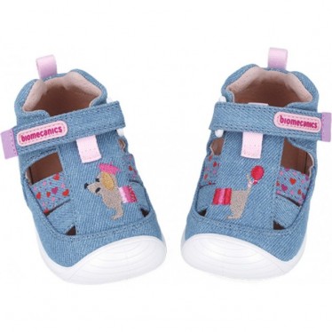 Sandalia para niña Biomecanics 252184 Twin Primeros pasos INDIGO_A631