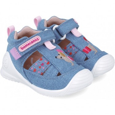 Sandalia para niña Biomecanics 252184 Twin Primeros pasos INDIGO_A631