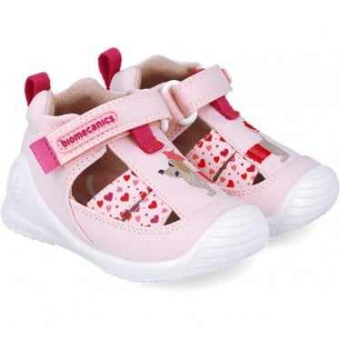 Sandalia para niña Biomecanics 252184 Twin Primeros pasos ROSA_C032