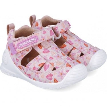 Sandalias para niña Biomecanics 252185 Primeros pasos Estampado ROSA_A032