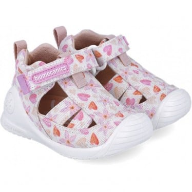 Sandalias para niña Biomecanics 252185 Primeros pasos Estampado BLANCO_B050