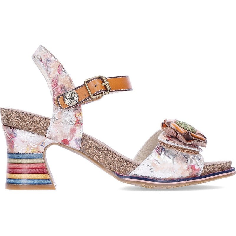 Sandalias con tacón LAURA VITA DECBYO22 ORANGE