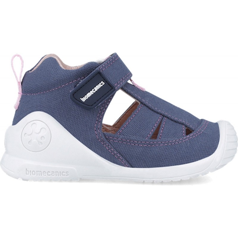Sandalias para niña Biomecanics 252188 Primeros pasos AZUL_MARINO_ROSA_D460