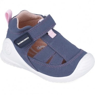 Sandalias para niña Biomecanics 252188 Primeros pasos AZUL_MARINO_ROSA_D460