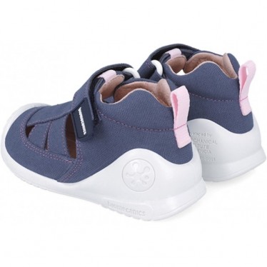 Sandalias para niña Biomecanics 252188 Primeros pasos AZUL_MARINO_ROSA_D460