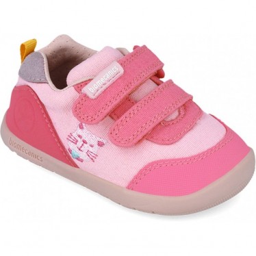 Deportivas para chica Biomecanics 252190 Gatitos lona ROSA_A032