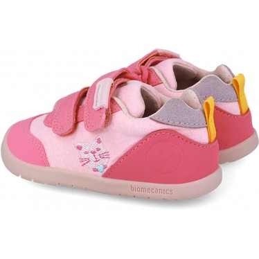 Deportivas para chica Biomecanics 252190 Gatitos lona ROSA_A032