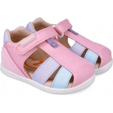 Sandalia para niña Biomecanics 252192 Metalizada LILA_A164