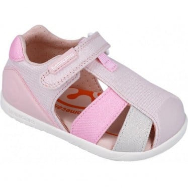 Sandalia para niña Biomecanics 252192 Metalizada ROSA_B032