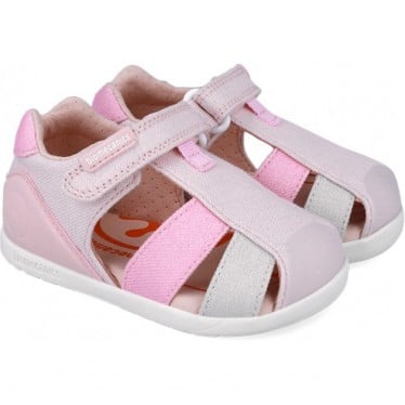Sandalia para niña Biomecanics 252192 Metalizada ROSA_B032