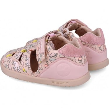 Sandalias para niña Biomecanics 252193 Estampado animales ROSA_A032