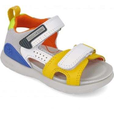 Sandalias para chico Biomecanics 252218 Bioevolution casual BLANCO_AMARILLO_C696