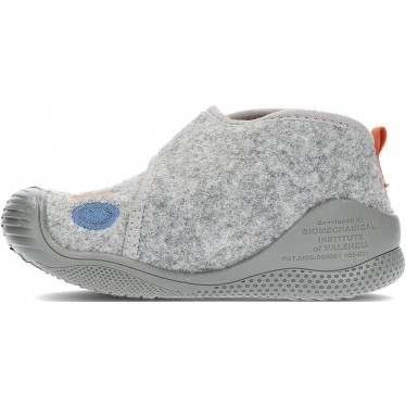 Pantuflas para niño de BIOMECANICS 241154 fieltro GRIS