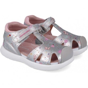 Sandalias para chica Biomecanics 252230 Bioevolution Mariposas PLATA_A198