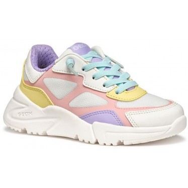 Sneakers para chica GEOX Loftus J55M2B WHITE_MULTI