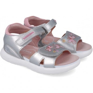Sandalias para chica Biomecanics 252231 Bioevolution Mariposas PLATA_A198