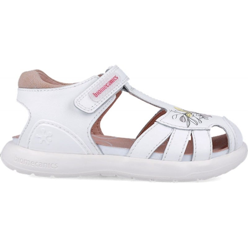 Sandalias para chica Biomecanics 252232 Bioevolution Flores BLANCO_B050
