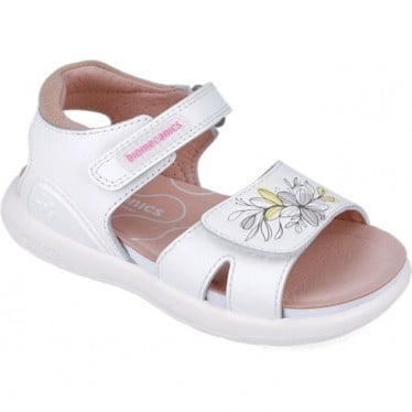 Sandalias para chica Biomecanics 252233 Bioevolution Flores BLANCO_B050