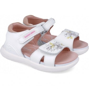 Sandalias para chica Biomecanics 252233 Bioevolution Flores BLANCO_B050