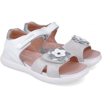 Sandalias para chica Biomecanics 252240 Bioevolution Flor BLANCO_B050