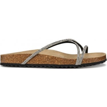 Sandalias para mujer GEOX Brionia D55Y3B BLACK_SILVER