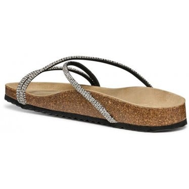 Sandalias para mujer GEOX Brionia D55Y3B BLACK_SILVER