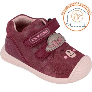 Botines para niña de BIOMECANICS 241107 serraje FRAGOLA