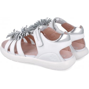Sandalias para chica Biomecanics 252242 Bioevolution Flores BLANCO_C050