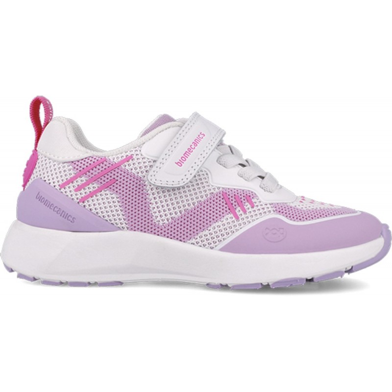 Deportiva para chica Biomecanics 252276 Rejilla Biotech BLANCO_LILA_B661