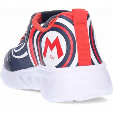 Deportivas con luz GEOX J55DZB Super Mario J Assister NAVY_RED