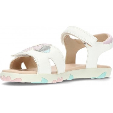 Sandalia para niña GEOX Haiti J558ZB WHITE_PINK