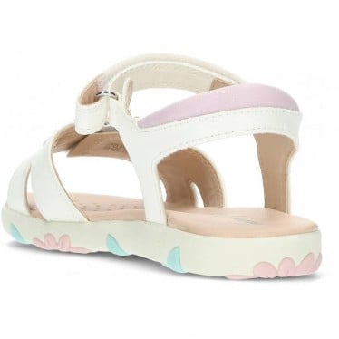 Sandalia para niña GEOX Haiti J558ZB WHITE_PINK