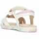 Sandalia para niña GEOX Haiti J558ZB WHITE_PINK
