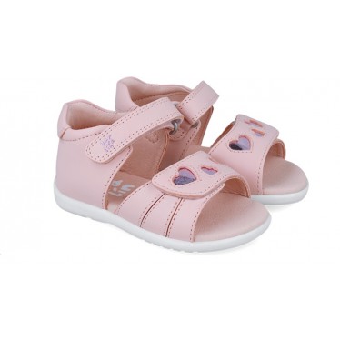 Sandalias para chica Garvalin 252302 Basic Corazones ROSA_A032