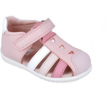 Sandalias para chica Garvalin 252303 Basic Corazones ROSA_A032
