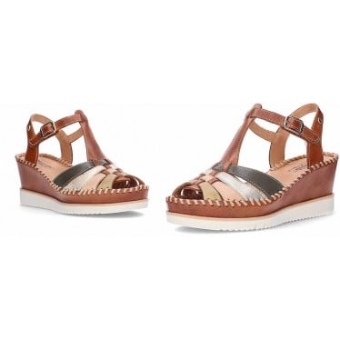 Sandalias para mujer Pikolinos W3Z-1836C1 Aguadulce BRANDY