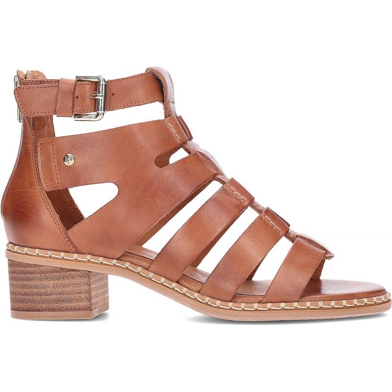 Sandalias romanas con tacon PIKOLINOS Blanes W3H-1823 BRANDY