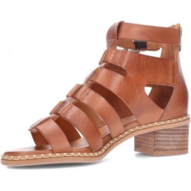 Sandalias romanas con tacon PIKOLINOS Blanes W3H-1823 BRANDY