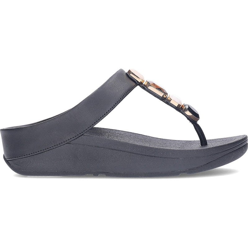 Sandalias mujer FITFLOP Fino Multi-Stone IU9 ALL_BLACK