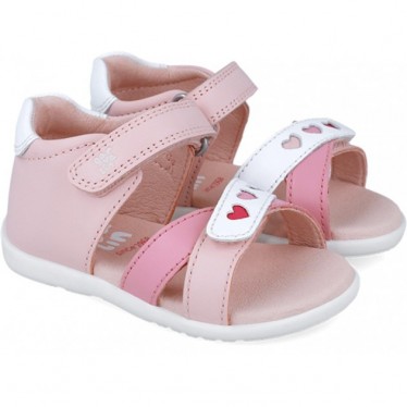 Sandalias para chica Garvalin 252304 Basic Corazones ROSA_MAGNOLIA_A816