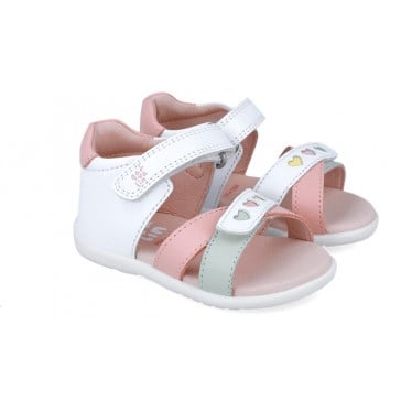 Sandalias para chica Garvalin 252304 Basic Corazones BLANCO_CIPRIA_B817
