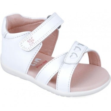 Sandalias para chica Garvalin 252304 Basic Corazones BLANCO_C050