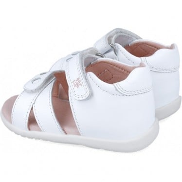 Sandalias para chica Garvalin 252304 Basic Corazones BLANCO_C050