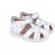 Sandalias para chica Garvalin 252305 Basic Estampado Flores BLANCO_B050